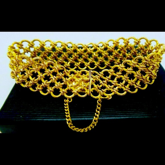 Vintage 18K YELLOW GOLD LINK BRACELET - Picture 3 of 13